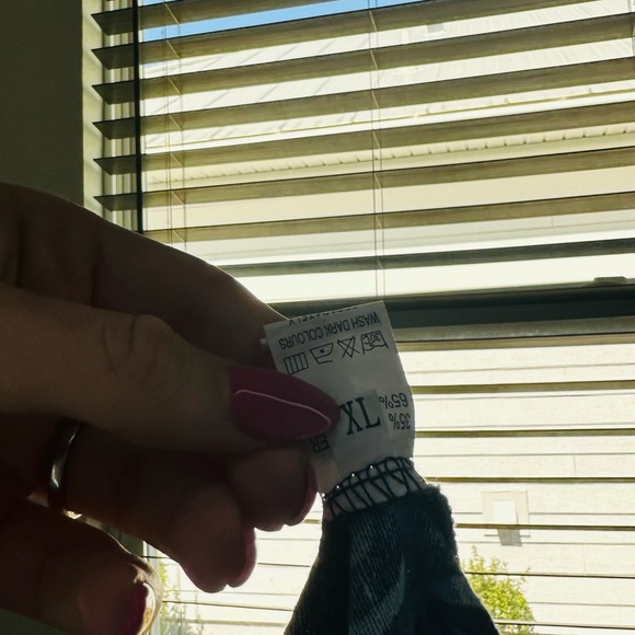 Chic Blue Patterned Pants - Picture 5 of 5